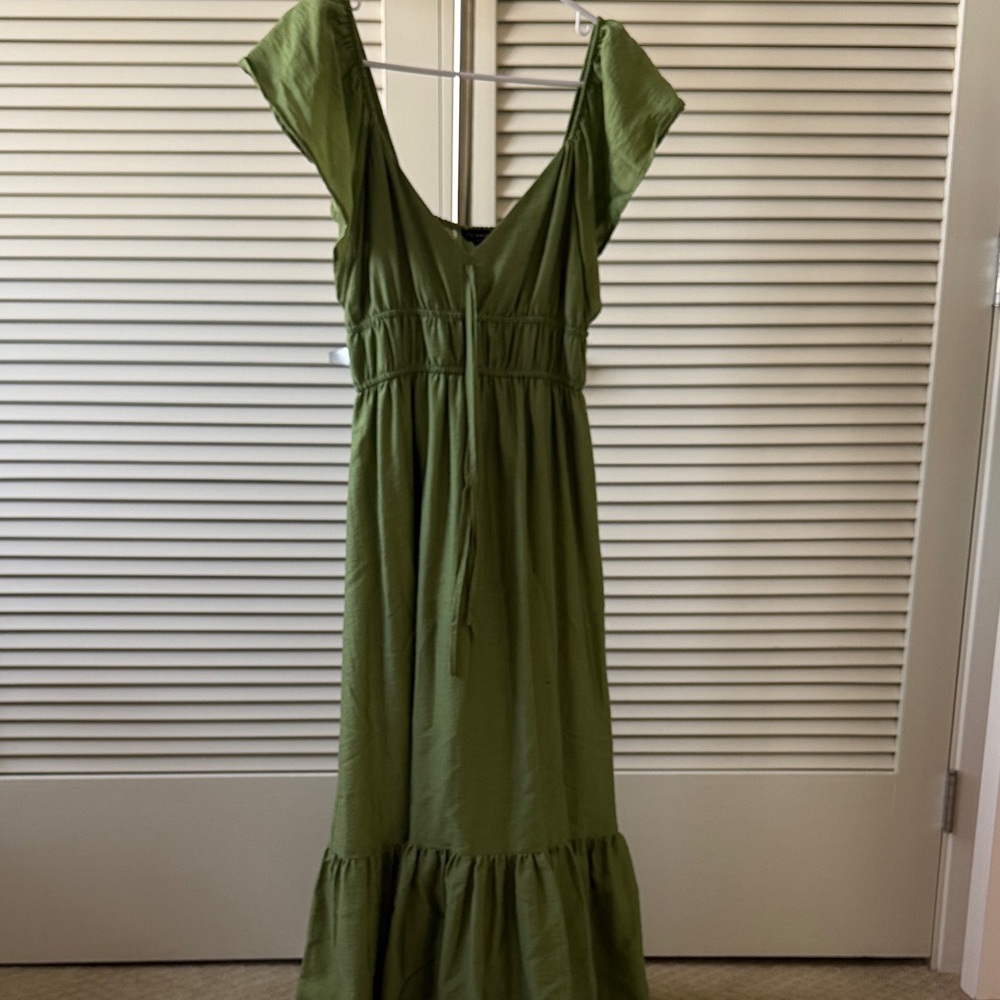 Blu Pepper Olive Maxi Dress